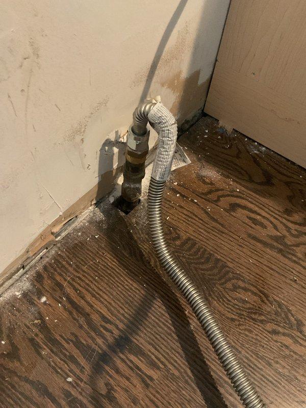 Responded to customer report of faint gas odor near kitchen stove area. Performed comprehensive gas leak detection inspection of stove connection and supply line using electronic leak detector and soap solution testing method. Inspected gas valve, flexible connector line, and wall-mounted supply piping for leaks or compromised fittings. Conducted pressure test on gas system to verify integrity of connections and rule out potential leak sources. All connections tested within acceptable parameters with no active leaks detected at time of inspection.