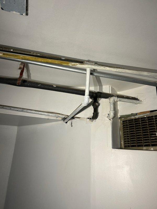Responded to gas leak concern after utility company identified issue requiring professional pressure testing. Performed comprehensive pressure test on exposed gas piping system, including multiple gas lines and connections visible in mechanical area. Inspected all pipe joints, fittings, and valve assemblies throughout the gas distribution system to verify system integrity and locate source of reported leak.