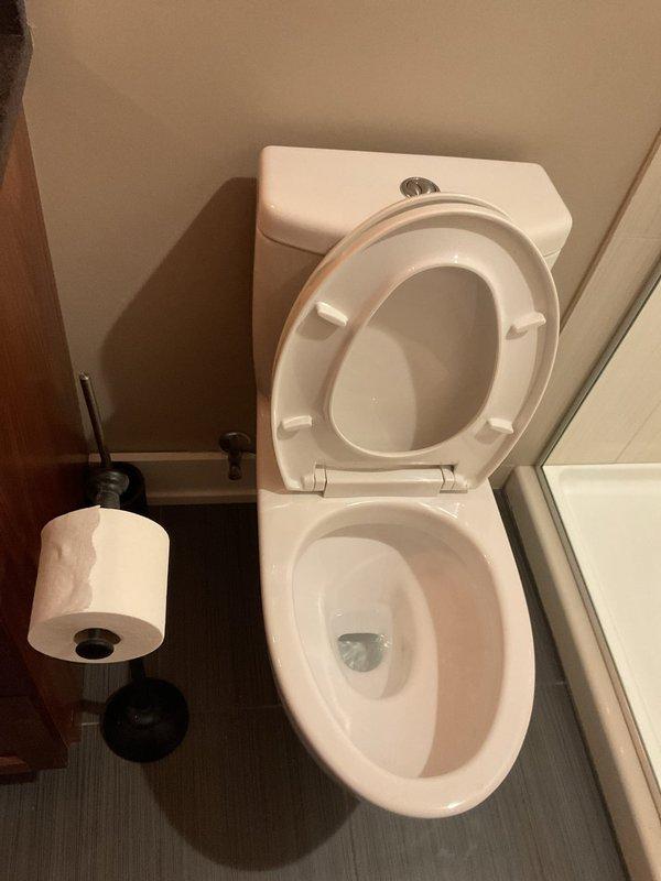 Responded to a recurring drainage issue affecting the basement toilet with slow draining conditions caused by a blockage in the sump pump discharge line. Upon inspection, identified obstruction in the drain line between the toilet fixture and sump pump system. Performed mechanical augering to clear the blockage and restore proper drainage flow. Tested toilet flush operation multiple times to verify complete clearance and confirm water is draining at normal rate without backup. System is now functioning properly with no signs of standing water or slow drainage.