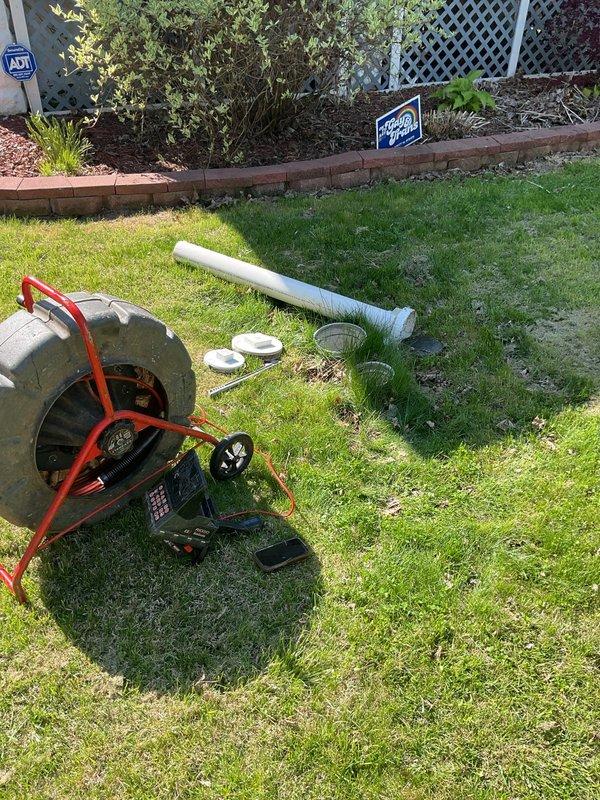 Performed preventive maintenance cleaning on sewer backflow preventer located in front yard of 3-year-old residence. Utilized professional drain cleaning equipment to access and thoroughly clean the backflow prevention device, which was originally installed 3 years prior. All components were inspected, cleaned, and reassembled to ensure proper operation and compliance with backflow prevention standards.