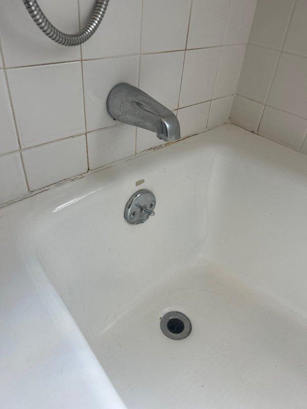 Responded to water leak service call and conducted thorough inspection of bathroom plumbing fixtures. Examined pedestal sink with widespread faucet configuration and bathtub with wall-mounted spout and overflow drain assembly. Identified source of water intrusion, performed necessary repairs to affected plumbing components, and verified proper drainage function. All fixtures tested and confirmed operational with no active leaks detected upon completion.