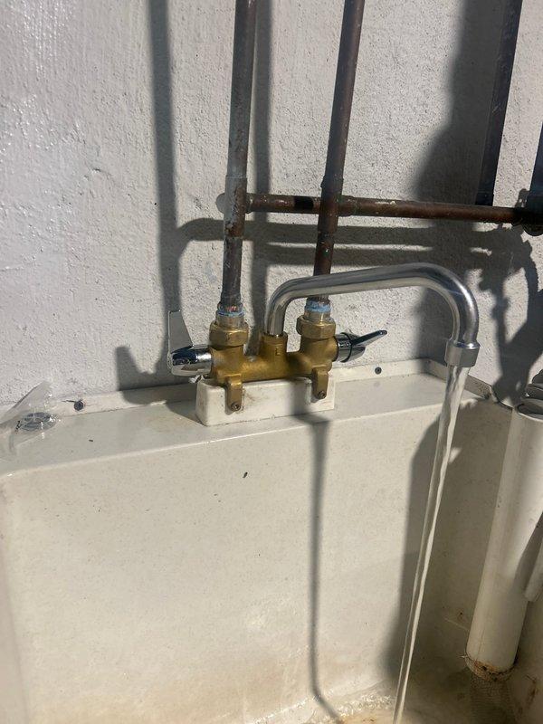 Completed morning installation of new kitchen sink faucet, including connection of supply lines to existing copper plumbing and proper trap configuration. All connections were secured with appropriate fittings and tested for leaks to ensure proper water flow and drainage.