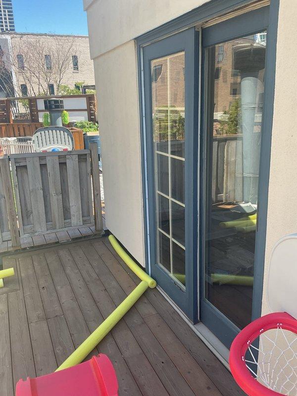 Based on the service details and photos provided, there appears to be a discrepancy between the reported plumbing service and the documented evidence. The photographs show an outdoor residential deck area with children's toys and an indoor shelving unit containing books and personal items, with no visible plumbing fixtures, equipment, or indicators of plumbing work performed. No plumbing repairs, installations, or service activities can be confirmed from the available documentation.