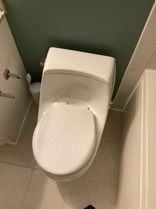 Responded to service call for dripping tub faucet in bathroom with white tiled walls and chrome fixtures. Inspected single-handle shower control with tub spout assembly and identified source of leak. Documented existing conditions of bathtub plumbing system including wall-mounted fixtures, spout, and drain assembly for repair recommendations.