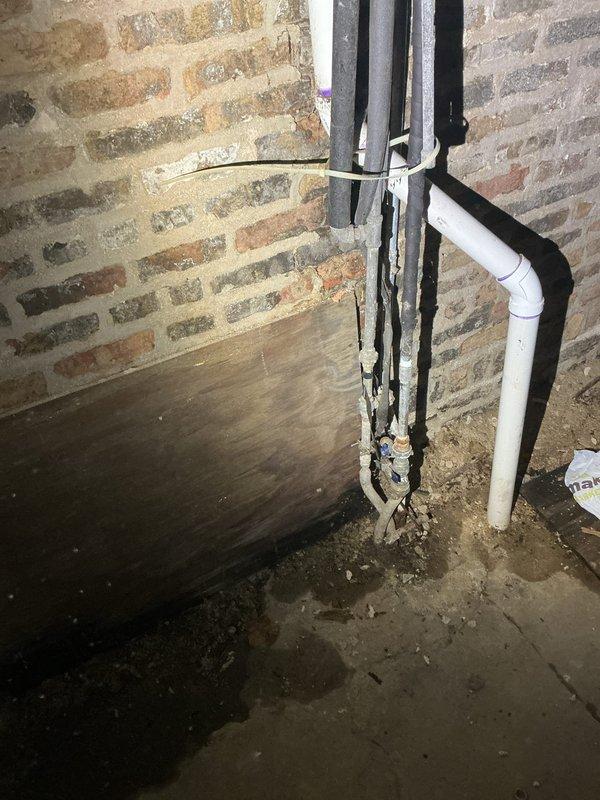 Responded to a priority service call for a leaking water line at an unoccupied property. Shut down the water supply at the buffalo box located in the parkway to isolate the system. Removed the damaged section of 1/2" copper pipe that was causing the leak. Installed a new section of 1/2" copper pipe using proper soldering techniques and fittings to restore the water line integrity. Restored water service to the building and conducted a thorough inspection of the water meter to monitor for any movement that would indicate additional leaks in the system. The repair successfully eliminated the active leak, and the system was returned to full operational status with no further water loss detected at the time of completion.