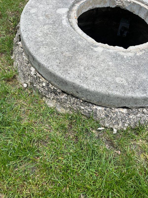 Performed preventative maintenance inspection on flood control sump pump system. Removed concrete access cover to gain entry to below-grade pump chamber and conducted thorough visual assessment of pump assembly and housing condition. Verified pump positioning, mounting integrity, and mechanical components for proper operation and potential wear indicators to prevent future flooding incidents.