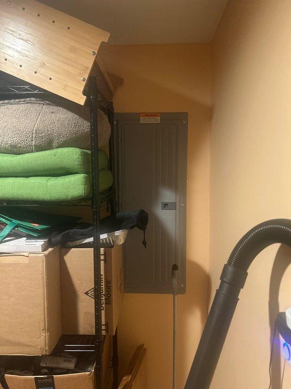 Responded to no hot water complaint and assessed existing 30-gallon Rheem water heater in storage area. Upon inspection, determined unit had failed and required complete replacement. Provided estimate for removal of existing water heater and installation of new unit, including all necessary connections and code-compliant fittings.