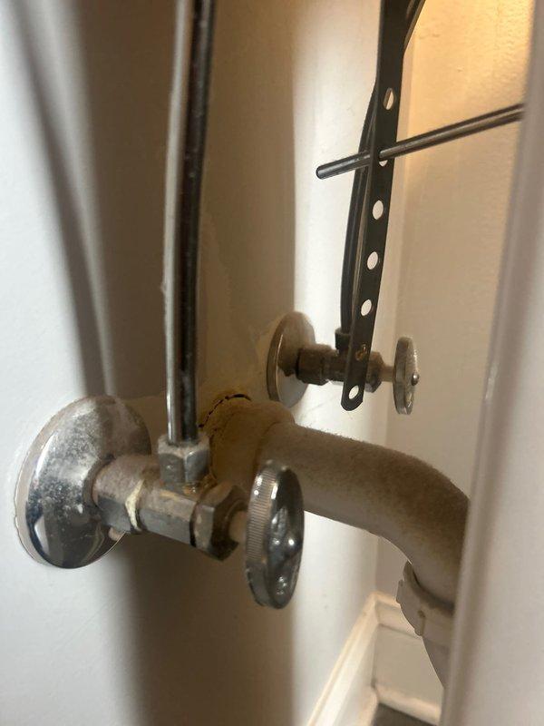 Completed replacement of six water shut-off valves across two bathrooms in a historic residential condo unit. Replaced shower cartridge in tiled shower enclosure with chrome fixtures and handheld spray system. All cutoff valves were successfully installed and tested for proper operation, ensuring reliable water control at fixture supply lines.
