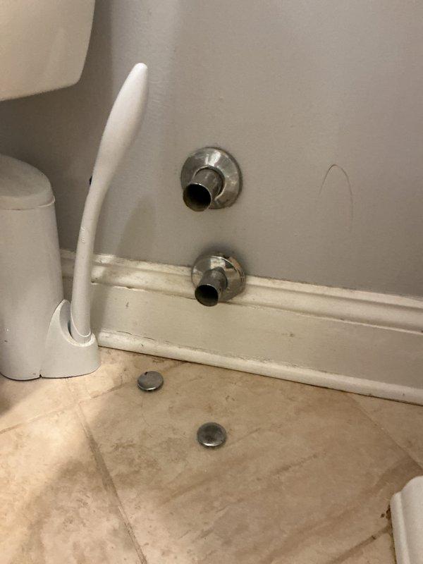 Completed shower valve and tub spout replacement in residential bathroom. Removed existing worn fixtures, installed new chrome-finished shower control valve with single-handle operation and matching tub spout, ensuring proper mounting and seal against tiled wall surfaces. Verified water flow and tested for leaks upon completion.