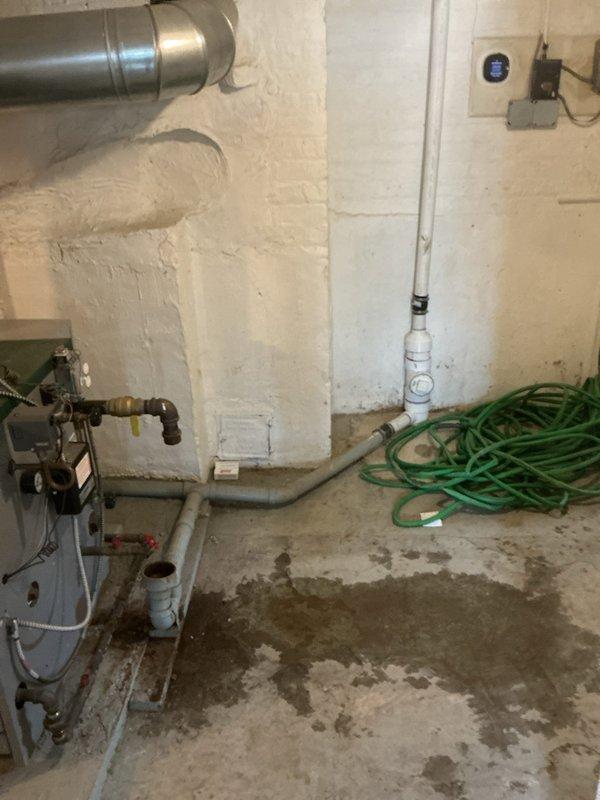 Completed VIP plumbing maintenance inspection of residential water heating system. Inspected Bradford White water heater, expansion tank, copper supply lines, PVC venting, and all associated connections and fittings, confirming proper operation and installation integrity. All components found to be functioning within normal parameters with no immediate concerns noted.