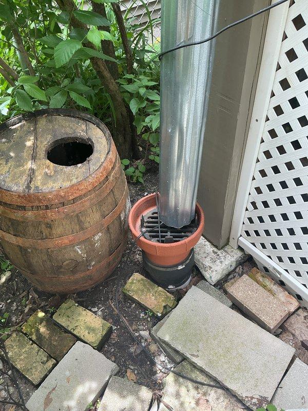 Conducted on-site assessment for basement flooding issue that occurred approximately 3-4 weeks prior to visit. Evaluated property's exterior drainage system, including downspout configuration and rainwater management setup. Inspected interior plumbing access points beneath kitchen cabinetry to assess feasibility of check valve or backwater valve installation. Documented existing drainage infrastructure and potential installation locations for flood control system. Prepared comprehensive estimate for installation of appropriate backflow prevention device to protect basement from future water intrusion events.