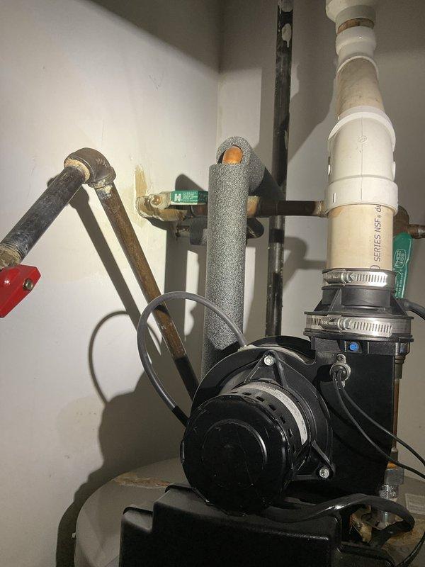 Responded to emergency water leak from refrigerator supply valve. Upon inspection, identified failed compression valve requiring immediate replacement to prevent further water damage to flooring and surrounding areas. Replaced defective refrigerator water supply valve with new brass quarter-turn shut-off valve, ensuring proper connection to existing copper supply line and flexible water line to appliance. Tested system for leaks under pressure and verified proper operation of new valve assembly.