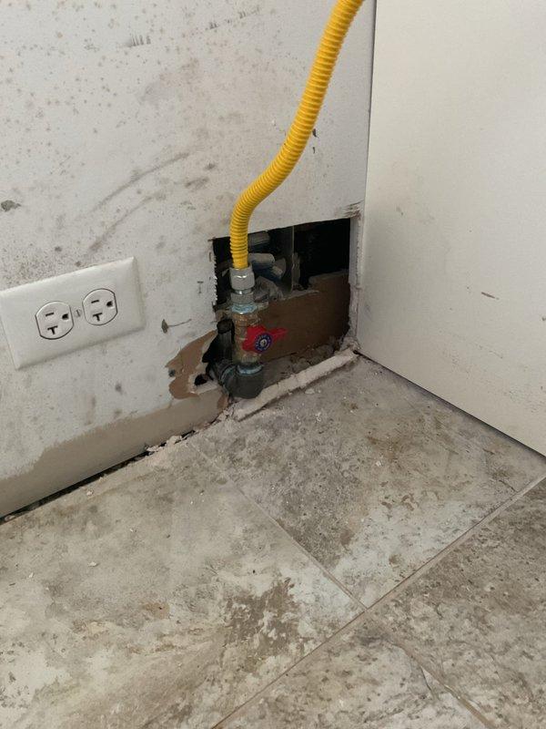 Completed full residential gas repipe installation over a two-day period while the property was unoccupied. Replaced existing gas piping system throughout the home, including connections to the kitchen gas range and other gas appliances. Installed new gas supply lines with proper shutoff valves and flexible connectors, ensuring all connections meet current code requirements and safety standards for residential gas distribution.