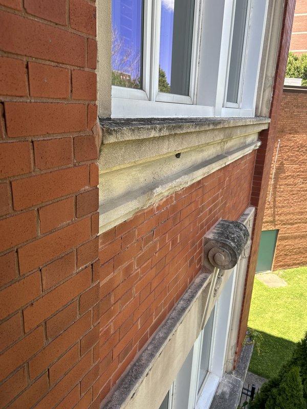 Installed new water line from exterior hose bib to second floor balcony to provide outdoor water access. Routed copper supply line along exterior brick wall between first and second floor windows, securing pipe with appropriate mounting brackets. Connected line to existing outdoor water source at ground level and terminated with frost-proof hose bib on balcony level, ensuring proper pitch for drainage and winterization capability.