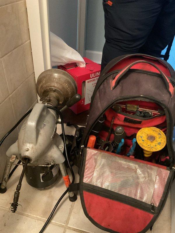 Responded to bathroom sink drainage issue that had persisted for approximately one week. Upon arrival, assessed the affected fixture and determined the blockage was isolated to the bathroom sink drain line. Utilized professional drain cleaning equipment and hand tools to clear the obstruction from the P-trap and drain assembly. Restored proper drainage flow and verified system functionality upon completion.