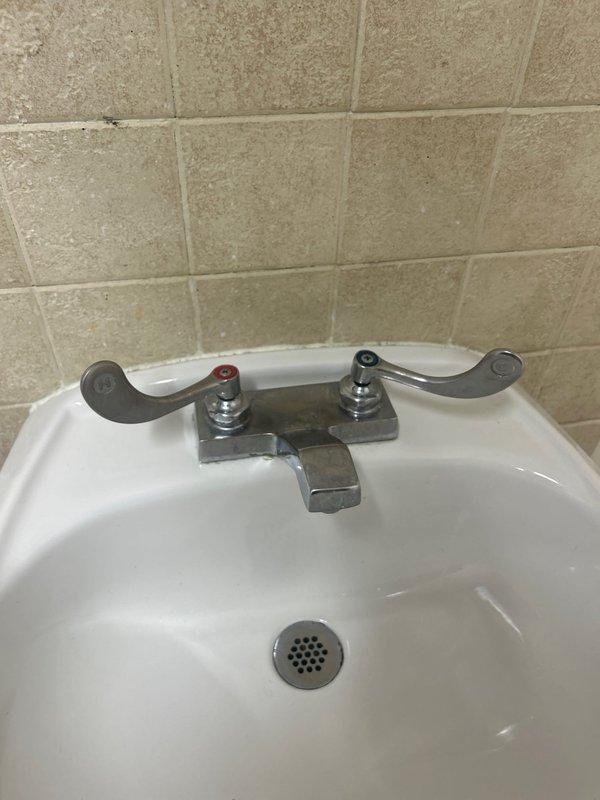 Repaired bathroom faucet with malfunctioning hot water handle that was spinning freely without engaging the valve mechanism. Installed and connected three appliances: washing machine, dryer, and dishwasher, ensuring proper water supply lines, drain connections, and secure fittings to all units.