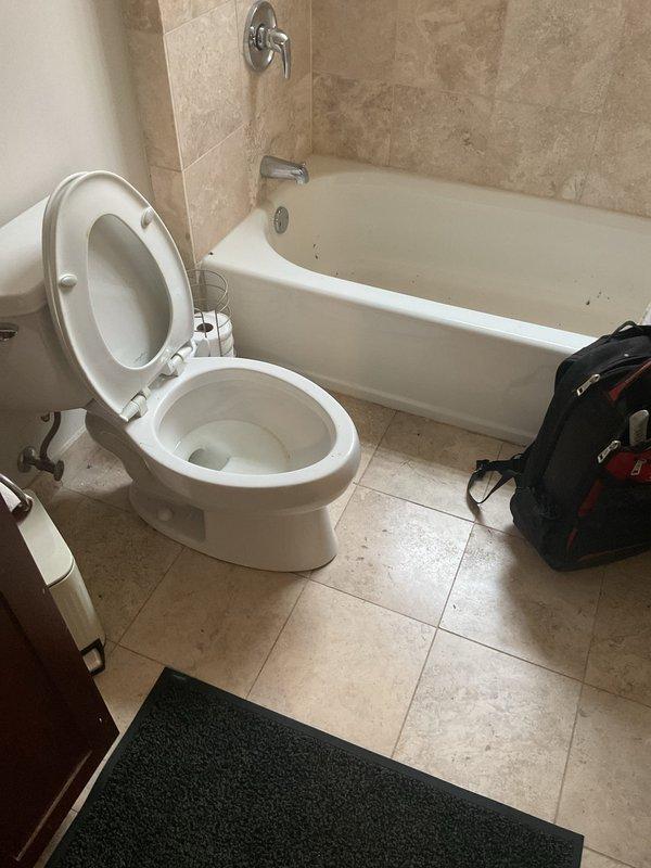 Conducted comprehensive diagnostic evaluation of residential bathroom plumbing system using specialized electronic testing equipment. Performed thorough assessment of toilet functionality, drainage capabilities, and overall sewer line condition. Deployed diagnostic tools including digital monitoring devices and testing apparatus to evaluate system performance and identify potential issues within the drain and sewer infrastructure serving the bathroom fixtures.