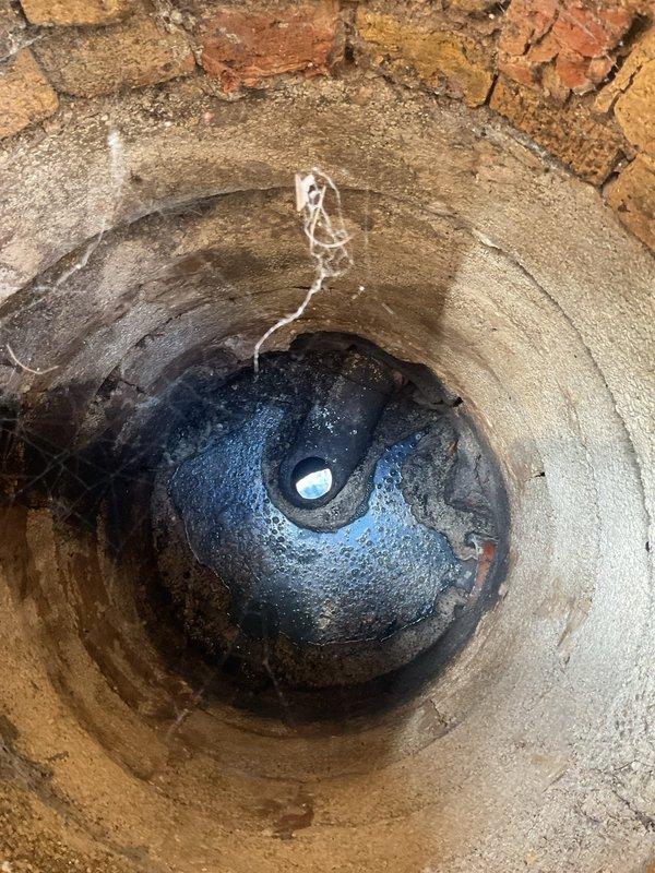 Responded to drain stoppage issue and successfully cleared blockage from plumbing system using professional drain cleaning equipment. Removed significant accumulation of hair, fibers, and organic debris that had collected within the drainage pipe, restoring proper flow and functionality to the affected drain fixture.