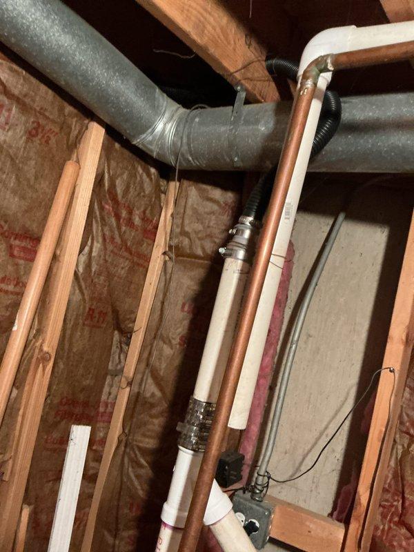 Completed annual plumbing maintenance inspection and addressed leaking hose bibs and exterior spigots that were previously replaced in 2024. Inspected basement utility area plumbing connections, including PVC supply lines, copper fittings, shut-off valves, and flexible connectors beneath floor joists. Examined exterior water supply system including valve assemblies and corrugated supply lines to resolve active leaks preventing proper operation of outdoor water fixtures.
