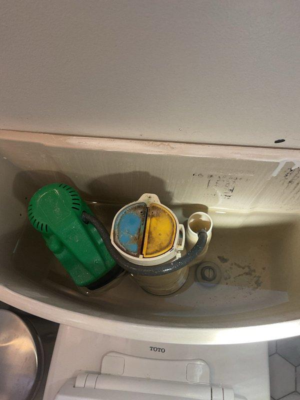 Performed hydrojetting service to clear main sewer line obstruction. Documented drain system components and internal plumbing fixtures using VIP camera inspection, identifying accumulated debris blockage at drain entry point and aging dual-flush valve assembly requiring future attention.