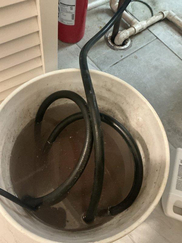 Performed comprehensive VIP maintenance on tankless water heating system and conducted thorough inspection of secondary tankless unit in adjacent property. Flushed primary tankless system to remove mineral deposits and sediment buildup, as evidenced by discolored water collected during descaling process. Inspected all copper supply lines, circulation pump assembly, and PVC venting connections for proper operation and leak-free performance. Verified Energy Star rated conventional tank water heater installation and associated plumbing connections in mechanical room. Both tankless units inspected for proper gas combustion, water flow rates, and temperature differential performance. All systems tested and confirmed operational within manufacturer specifications.