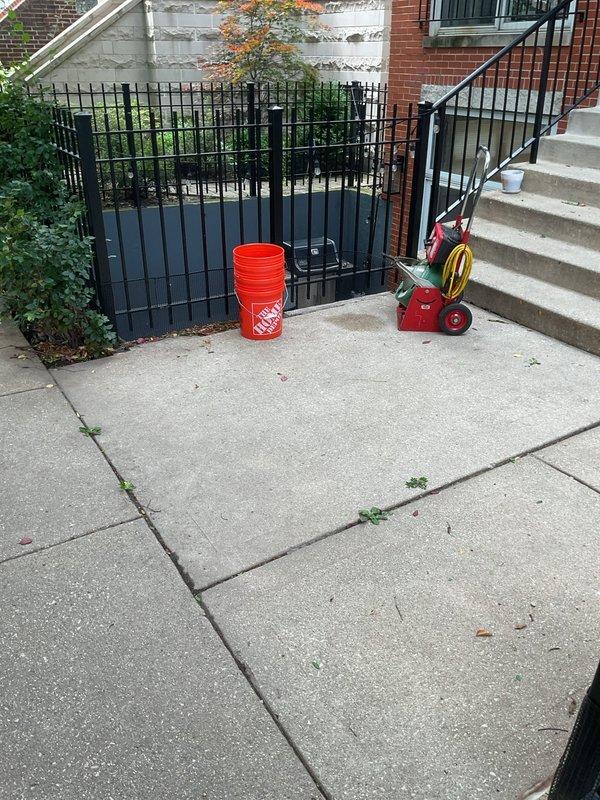 Responded to drainage issue at front sunken patio where water was pooling on surface during heavy rain events, creating concern for potential water intrusion into residence. Deployed professional drain cleaning equipment to access and clear catch basin system serving the 25-year-old patio area. Successfully restored proper drainage flow, eliminating standing water concerns and mitigating risk of foundation water damage.