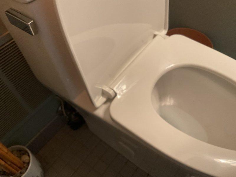 Responded to a 3-story townhome experiencing multiple drainage issues including ground floor toilet bubbling and floor drain backup following heavy rain, as well as recurring third floor toilet stoppages that resulted in a loosened toilet seal and water damage to the second floor ceiling. Inspected plumbing system and documented conditions at ground floor utility area near water heater and affected bathroom fixtures. Identified suspected sanitary drain blockage as primary cause requiring further investigation and clearance of main drainage line.