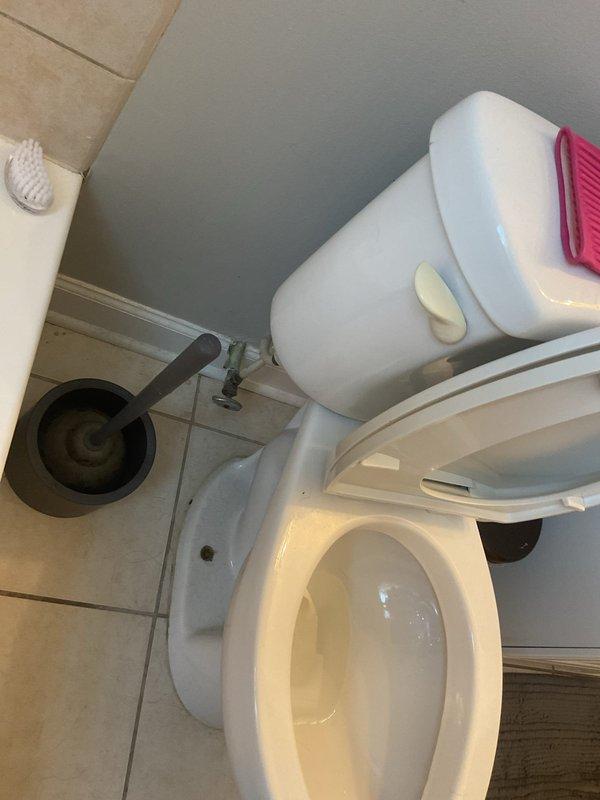 Responded to commercial toilet clog caused by a 3-ounce bottle that was flushed down the fixture. Successfully removed the obstruction and restored normal toilet function, verifying proper drainage and flush operation upon completion.