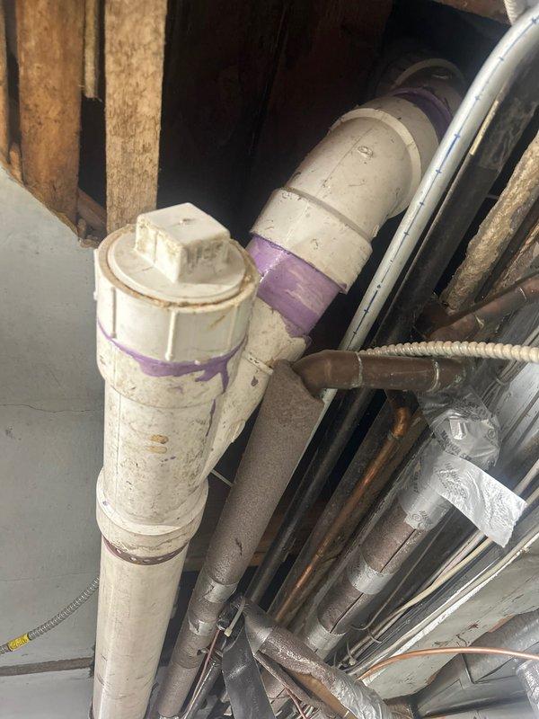 Conducted on-site assessment for installation of new water supply lines to accommodate an ice machine and bar sink as part of a kitchen renovation project. Evaluated existing plumbing infrastructure in basement/crawl space, including current PVC drainage system and copper supply lines, to determine optimal routing and connection points for the additional fixtures. Documented existing conditions and provided detailed estimate for the proposed water line installation work.