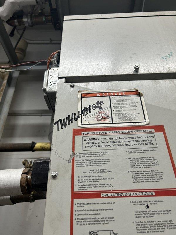 Responded to emergency no-water call at commercial laundry facility. Upon inspection, discovered issue was related to HVAC system components rather than plumbing infrastructure. Inspected air handler unit, ductwork, and associated mechanical systems in ceiling space. Documented equipment condition including insulated refrigerant lines, furnace components, and control systems. No water pressure issues identified in plumbing lines; determined water supply interruption was unrelated to photographed HVAC equipment.