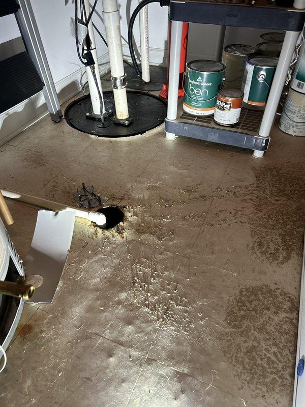 Responded to a clogged toilet call at a 22-year-old single-family residential property. Upon arrival, assessed the fixture and successfully cleared the blockage using standard plumbing techniques. Documented the installation with photographs showing the overall plumbing system configuration, including the water heater setup and utility area conditions, to provide a complete record of the service visit.