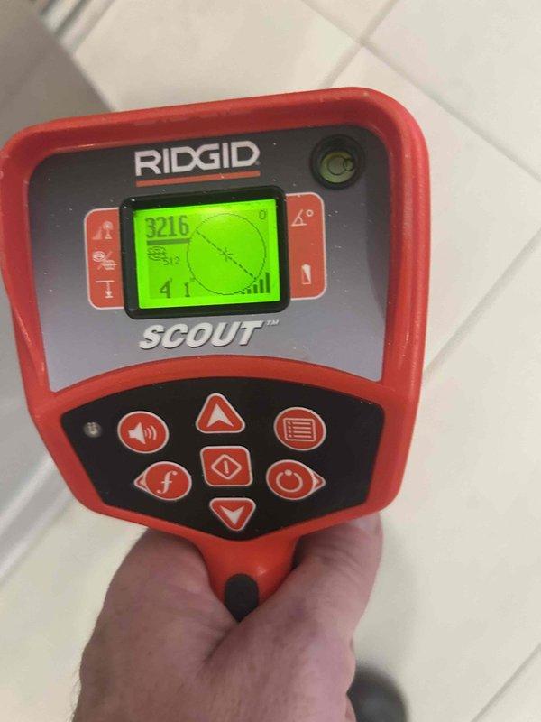 Responded to service call for cracked external sewer line requiring replacement. Upon arrival, utilized RIDGID SCOUT locating equipment to accurately identify the depth and position of the damaged pipe section at 32 feet 16 inches from entry point. Successfully completed main line pipe replacement, restoring proper drainage function and eliminating the structural compromise in the external sewer system.