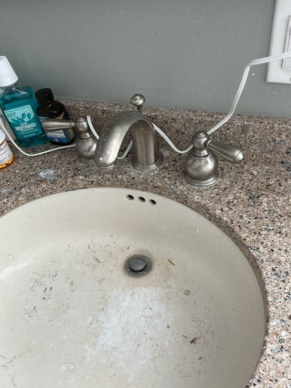 Responded to low/no water pressure complaint at bathroom vanity faucet. Upon inspection, diagnosed issue and determined replacement parts are required to restore proper water flow. Faucet and vanity specifications documented for parts ordering, and follow-up appointment will be scheduled once components arrive to complete the repair.