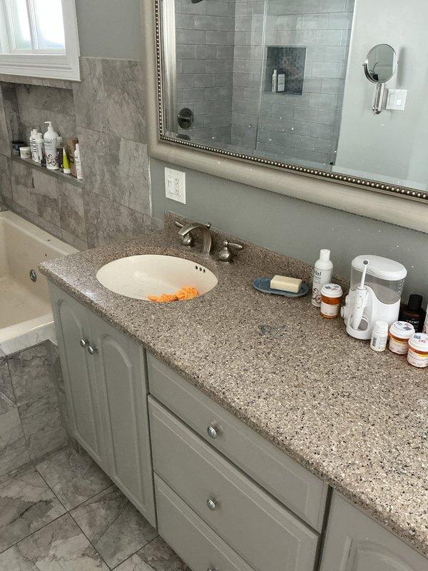 Responded to low/no water pressure complaint at bathroom vanity faucet. Upon inspection, diagnosed issue and determined replacement parts are required to restore proper water flow. Faucet and vanity specifications documented for parts ordering, and follow-up appointment will be scheduled once components arrive to complete the repair.
