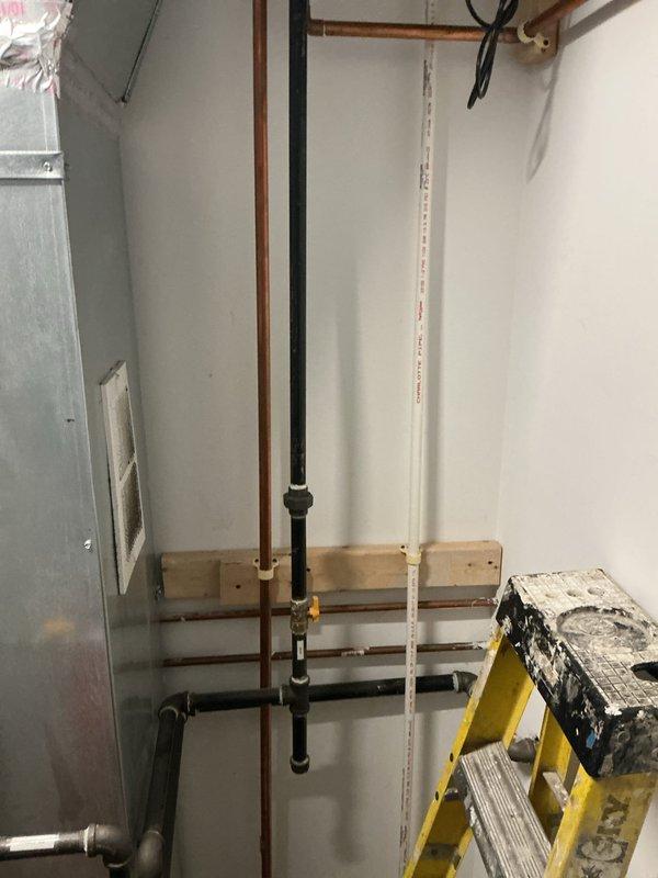 Responded to service call for Navien tankless water heater system requiring component replacement. Successfully removed and replaced malfunctioning three-way valve and circulating pump to restore proper hot water circulation throughout the residence. Verified all plumbing connections, tested system operation, and confirmed proper flow and temperature control upon completion.