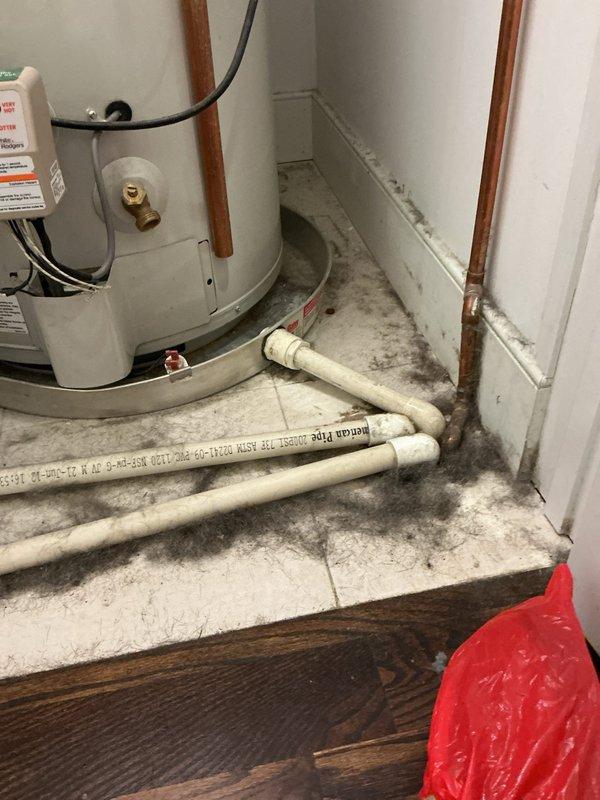 Performed preventative maintenance and full tank flush on 13-year-old electric water heater at owner-occupied residence. Inspected unit for signs of wear, corrosion, and potential end-of-life indicators given age of equipment. Drained sediment buildup from tank bottom through drain valve, flushed system with fresh water supply until discharge ran clear. Verified proper operation of temperature and pressure relief valve, tested electronic control module functionality and indicator lights. Examined anode rod condition, checked all electrical connections and wiring for signs of deterioration, and inspected copper supply lines and PVC drainage piping for leaks or damage. Confirmed drain pan placement and condition. Unit operating within normal parameters at time of service; advised customer of approximate remaining service life based on current condition and manufacturer specifications.