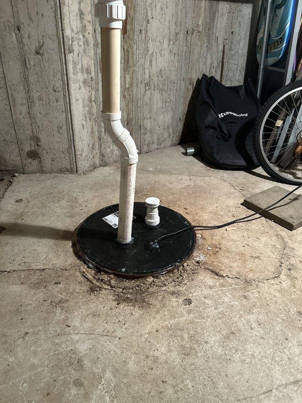 Responded to service call for sump pump motor running continuously. Upon inspection, diagnosed faulty float switch causing pump to remain in constant operation mode. Replaced defective float switch assembly and tested system through multiple cycles to verify proper automatic operation. Confirmed pump now activates only when water level rises appropriately and shuts off at correct low-water level, resolving the continuous running issue and preventing premature motor failure.