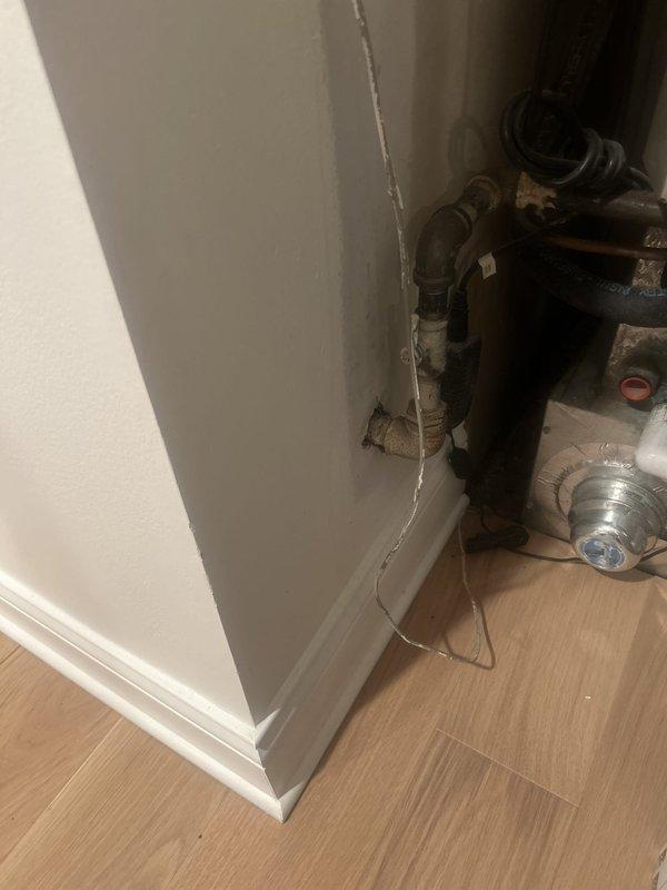 Completed plumbing estimate for gas line installation to convert existing wood-burning fireplace to gas operation. Assessment included evaluation of current plumbing infrastructure behind wall access point, identification of optimal routing path for new gas piping, and determination of required materials including black iron pipe, fittings, valves, and necessary wall penetration and restoration work.