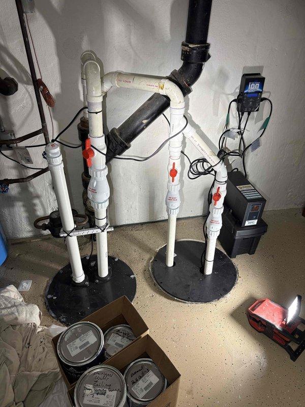 Completed annual VIP maintenance service on tankless water heating system. Performed comprehensive inspection of multi-zone water distribution manifold with ball valve isolation points, verified proper operation of all shut-off valves, and confirmed digital monitoring equipment displaying normal operating parameters at 181 units. Inspected under-sink plumbing connections including P-trap configuration and drainage components, checked pipe insulation integrity, and documented system condition through photographic records for maintenance history.