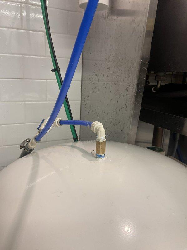 Responded to service call for clogged drain line connected to convection oven causing overflow condition. Upon arrival, located the affected drainage system in the mechanical room and assessed the blockage in the discharge piping. Cleared the obstruction using appropriate drain cleaning methods, restored proper flow, and verified the convection oven drain line was functioning correctly with no further overflow issues.