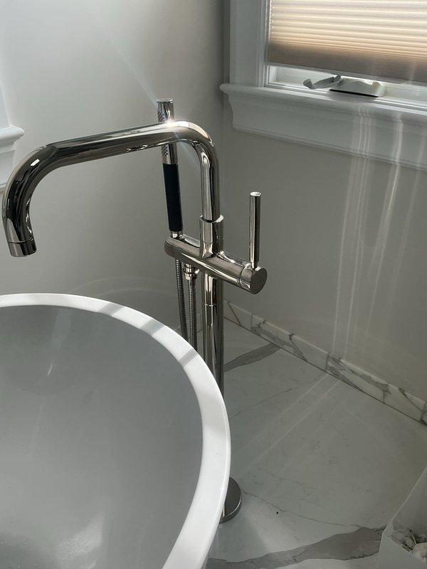 Responded to multiple plumbing issues including two toilets with continuous running, repaired bathtub faucet with improper water distribution between spout and handheld sprayer, and replaced broken main shower hose. Inspected non-functional water pressure booster pump system that had been bypassed; assessed pump components and plumbing configuration to determine system status and provide recommendations for restoration of proper water pressure throughout the residence.