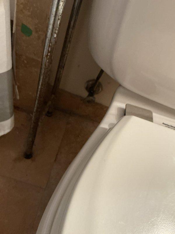 Responded to service call for continuously running toilet with malfunctioning shut-off valve. Upon inspection, found the angle stop valve had failed and was unable to properly control water flow to the toilet tank. Removed toilet tank lid and assessed internal components, noting sediment buildup and worn flush valve assembly. Replaced defective angle stop valve with new fixture to restore proper water shut-off functionality. Tested new valve operation and verified complete water flow control. Inspected tank mechanisms and confirmed proper operation of fill valve and flush assembly following repair.