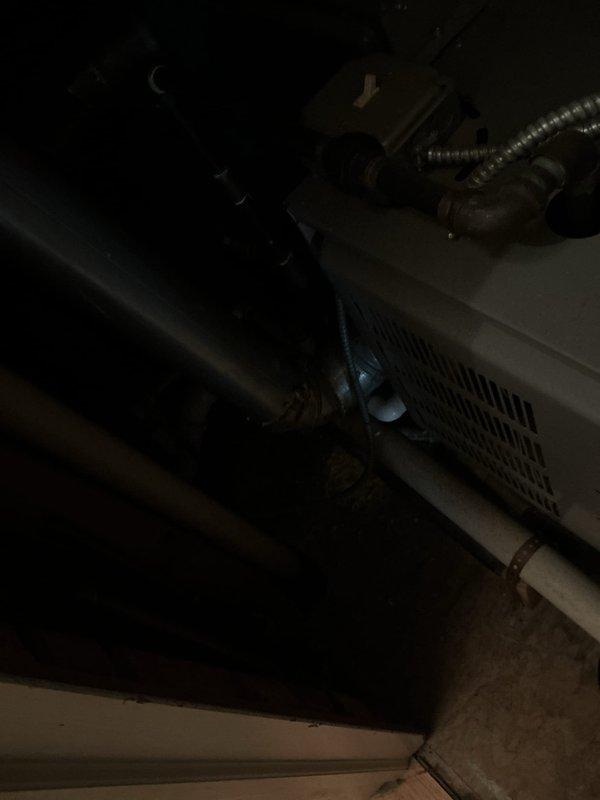 Performed scheduled VIP maintenance on sump pump and water heater system. Conducted thorough inspection of plumbing components including garbage disposal unit, drainage connections, and associated piping beneath kitchen sink. Verified proper operation of all mechanical systems, checked flexible hose connections, and examined mounting hardware for secure installation. All equipment found to be functioning within normal parameters with no immediate service needs identified.