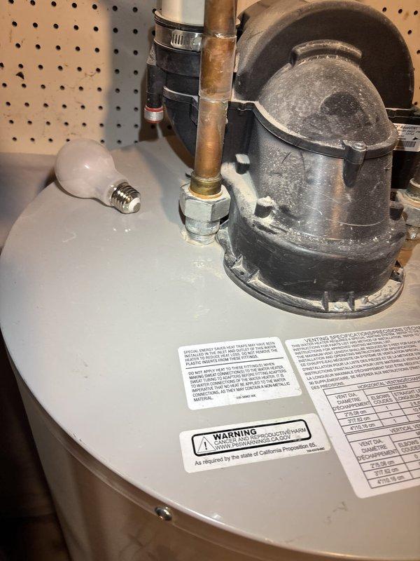 Responded to warranty call for leaking water heater installation. Upon arrival, coordinated entry with customer as requested. Performed thorough inspection of recently installed water heater unit, examining all connections, fittings, and components. Inspected top-mounted plumbing connections including copper piping, brass fittings, and flex connectors with hose clamps. Checked for signs of moisture, corrosion, or improper installation at all connection points. Documented condition of unit and surrounding area with photographs for warranty records. Identified source of leak and completed necessary repairs to resolve issue. Verified all connections were properly secured and tested system operation to ensure no further leakage. Unit now functioning properly with no active leaks detected.