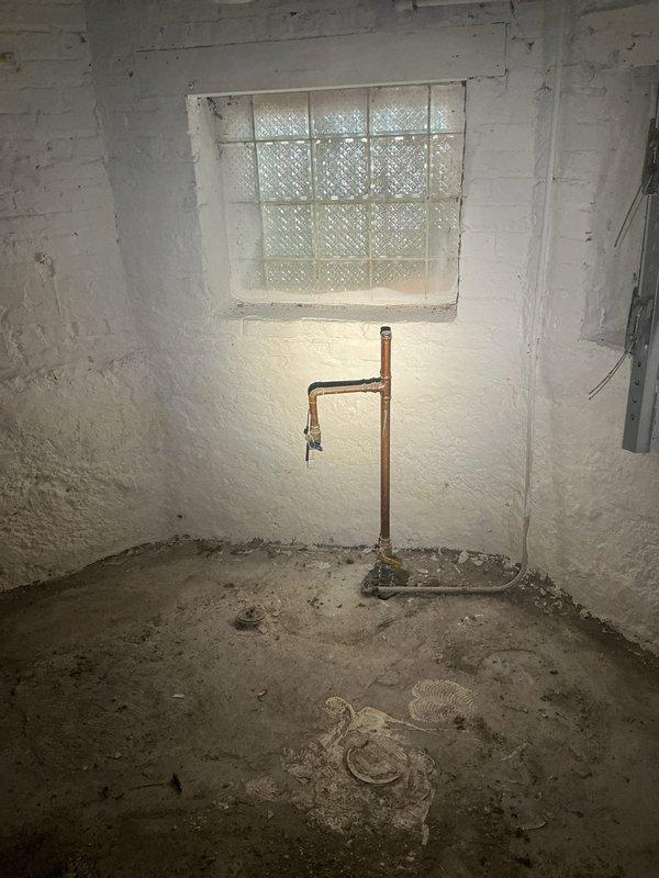 Replaced 100 linear feet of 3/4-inch diameter copper plumbing lines in basement to match existing system configuration. Upon completion of copper pipe installation, performed 30-minute pressure test to verify system integrity and confirm proper pressure retention throughout the newly installed lines.