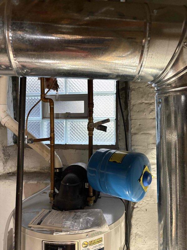 Completed comprehensive VIP plumbing maintenance inspection of residential mechanical systems. Inspected and documented A.O. Smith water heater installation with expansion tank, copper supply lines, and associated ductwork. Verified proper operation of ion Genesis water management control system, confirmed setpoint calibration at 3.0, and tested pump control functions and electrical connections to ensure optimal system performance.