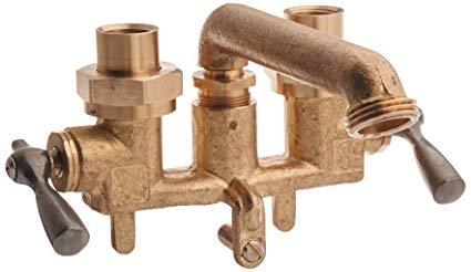 Installed new vintage-style brass tub filler assembly with dual lever controls and replaced residential gas water heater. Both fixtures were photographed for documentation upon completion of the installation.