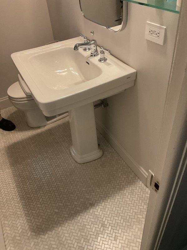 Responded to service call for slow-draining bathroom sink and leaking toilet. Performed rodding procedure on bathroom drain line to clear obstruction and restore proper drainage flow. Inspected toilet for source of leak and assessed condition to determine whether repair or replacement would be most appropriate solution.