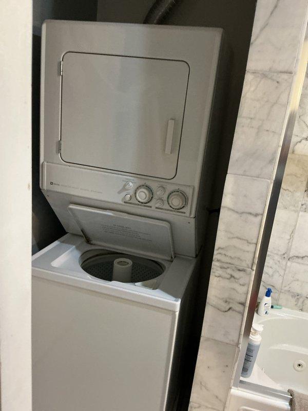Located and repaired a small water leak behind the washing machine, identified during a new washer installation. Inspected the supply valves and connections in the laundry area, corrected the leak at the source, and tested the system under pressure to confirm all fittings were dry and the repair was watertight.