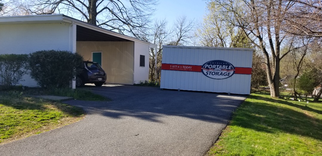 Pikesville, MD - The Presleys are not sure how long they will need the storage unit from American Potable Storage. We gave them many options for long or short term, storing the full unit in our secure storage facility or transporting the unit to a storage spot of their choosing. Pikesville, MD - The Presleys are not sure how long they will need the storage unit from American Potable Storage. We gave them many options for long or short term, storing the full unit in our secure storage facility or transporting the unit to a storage spot of their choosing.